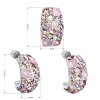 Sada šperkov s krištáľmi Swarovski náušnice a prívesok ružový obdĺžnik 39116.3