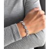 Strieborný náramok so Swarovski krištáľmi fialový 33047.3 violet