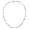 Perlový náhrdelník z pravých riečnych perál biely 22007.1