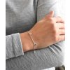 Strieborný náramok so Swarovski krištáľmi biele srdce 33110.1