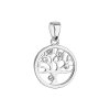 Strieborný prívesok so Swarovski krištáľmi strom života 34258.1