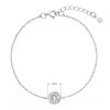 Strieborný náramok s jedným zirkónom 13025.1 crystal