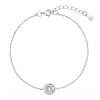 Strieborný náramok s jedným zirkónom 13025.1 crystal