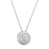 Strieborný náhrdelník okrúhly so zirkónmi 12061.1