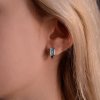Strieborné náušnice s pravými minerálnymi kameňmi 11498.3 sky topaz