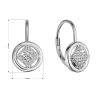 Strieborné náušnice so zirkónmi 11509.1 crystal