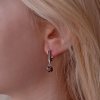Strieborné náušnice luxusné s pravými minerálnymi kameňmi červené 11494.3 garnet