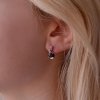 Strieborné náušnice luxusné s pravými minerálnymi kameňmi červená slza 11495.3 garnet