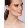 Stříbrné náušnice Optica s českým křišťálem Preciosa, sv. safír