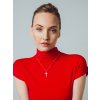 Stříbrný přívěsek s řetízkem Cross, křížek s kubickou zirkonií Preciosa