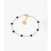 bracelet zoe acier dore onyx noi