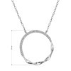 32663 5 32663 1 stribrny nahrdelnik krouzek se zirkony 12110 1