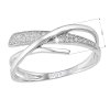 Zlatý prsten 85026.1 bílé zlato s brilianty (Velikost 46 (průměr 14,6 mm))