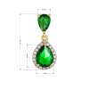 36723 1 14071 3 green zircon 2 tone new