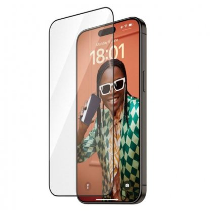 iPhone 15 Pro Max sklo s čiernym rámikom PREsmartfon.sk