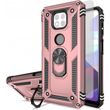 Motorola G POWER 2021 zadné púzdro Armor ružové + fólia na displej PREsmartfon.sk