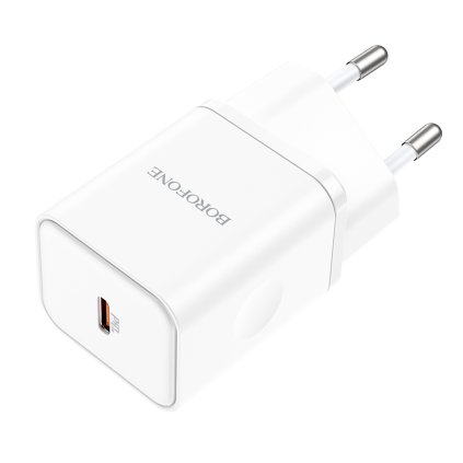Borofone nabíjačka sieťová BN6 Field - Typ C - QC 3.0 PD 20W biela PREsmartfon.sk