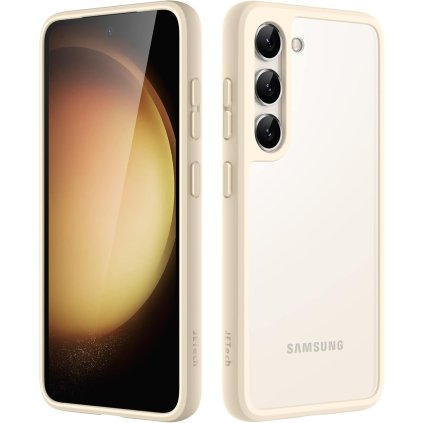Samsung Galaxy S23 zadné púzdro polopriehľadné béžové