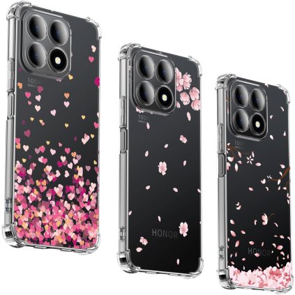 Honor X8A zadné púzdro priehľadné Armor s potlačou sada 3ks PREsmartfon.sk