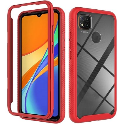 Xiaomi Redmi 9C púzdro s presahom na prednú stranu červené PREsmartfon.sk