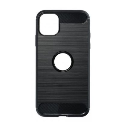 iPhone 11 Pro Max (6,5") zadné púzdro vzor Carbon čierne s výrezom PREsmartfon.sk