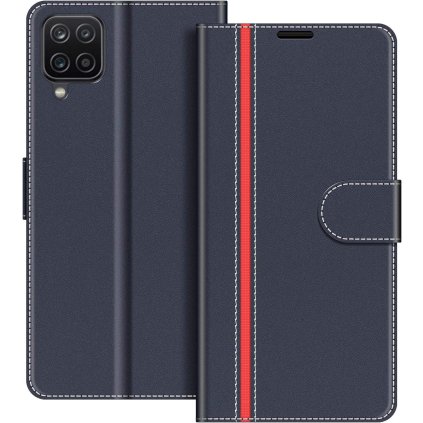 Samsung Galaxy A12 / M12 kožené púzdro book COODIO tmavomodré PREsmartfon.sk