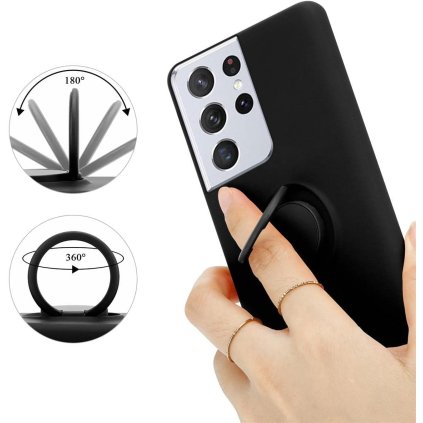 Samsung Galaxy S21 Ultra púzdro Ring čierne PREsmartfon.sk