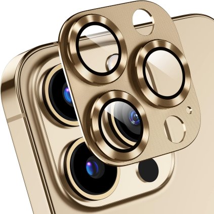 iPhone 13 Pro / 13 Pro Max 3D sklo fotoaparátu zlaté PREsmartfon.sk
