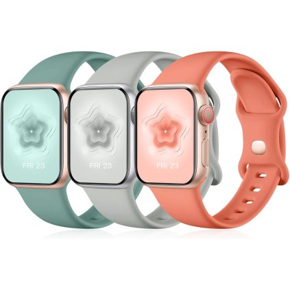 Apple Watch 38mm / 39mm / 40mm / 41mm silikónové remienky 3ks PREsmartfon.sk