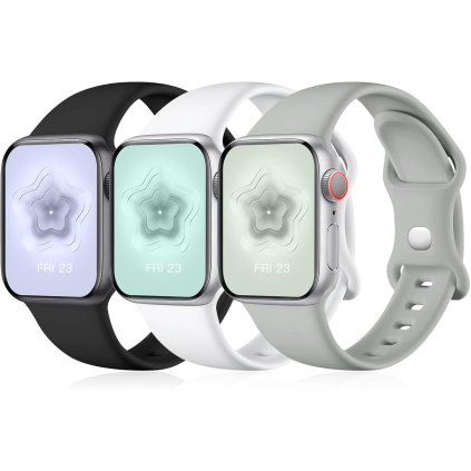 Apple Watch 38mm / 39mm / 40mm / 41mm silikónové remienky 3ks PREsmartfon.sk
