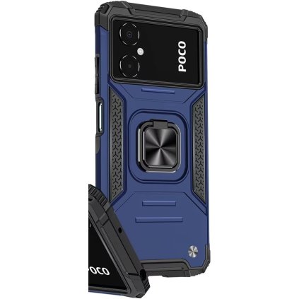 Poco M5 / M4 5G púzdro Armor Ring modré PREsmartfon.sk