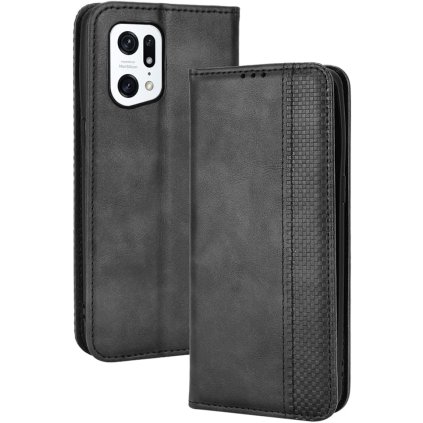 Oppo Find X5 Pro kožené púzdro Book čierne PREsmartfon.sk