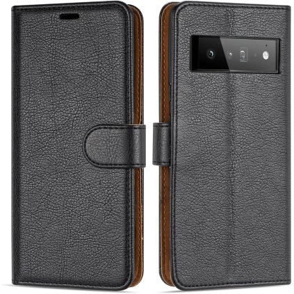 Google Pixel 6 kožené púzdro book čierne PREsmartfon.sk