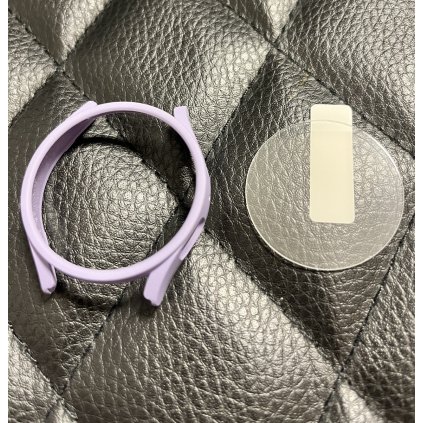 Samsung Galaxy Watch 5 / 4 40mm ochranná krytka so sklom levanduľová