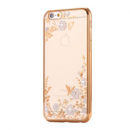 iPhone 8 Plus silikonovy luxusny kryt zlato biely
