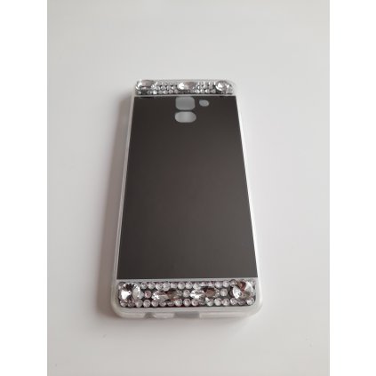 Samsung Galaxy A8+ (Plus) zrkadlové púzdro BL čierne
