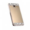 Samsung A3 2016 A3100 silikonovy zrkadlovy kamienky kryt zlaty 1
