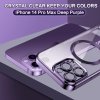 iPhone 14 Pro Max púzdro priehľadné s fialovým lemom MagSafe PREsmartfon.sk