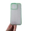 iPhone 14 Pro Max silikónové púzdro priehľadné so zeleným lemom PREsmartfon.sk