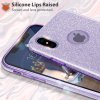 iPhone X / XS zadné trblietavé púzdro fialové PREsmartfon.sk