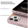 iPhone 12 (6,1") / iPhone 12 Pro (6,1") silikónové púzdro pudrovo-ružové