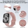 Apple Watch 38mm / 39mm / 40mm / 41mm silikónové remienky 2ks ružový a tmavo modrý PREsmartfon.sk