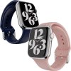 Apple Watch 38mm / 39mm / 40mm / 41mm silikónové remienky 2ks ružový a tmavo modrý PREsmartfon.sk