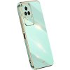Xiaomi Poco F4 silikónové púzdro zelené so zlatým lemom PREsmartfon.sk