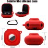Silikónové púzdro pre sluchátka Beats Fit Pro a pre Airtag červené s karabínou PREsmartfon.sk