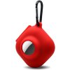 Silikónové púzdro pre sluchátka Beats Fit Pro a pre Airtag červené s karabínou PREsmartfon.sk