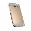 Samsung S7 edge silikonovy zrkadlovy kamienky kryt zlaty 1