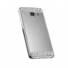 Samsung S7 edge silikonovy zrkadlovy kamienky kryt strieborny 1