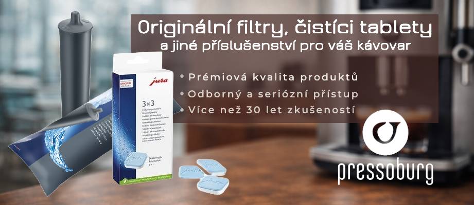 Filtry a čistíci tablety pro kávovary prémiových značek