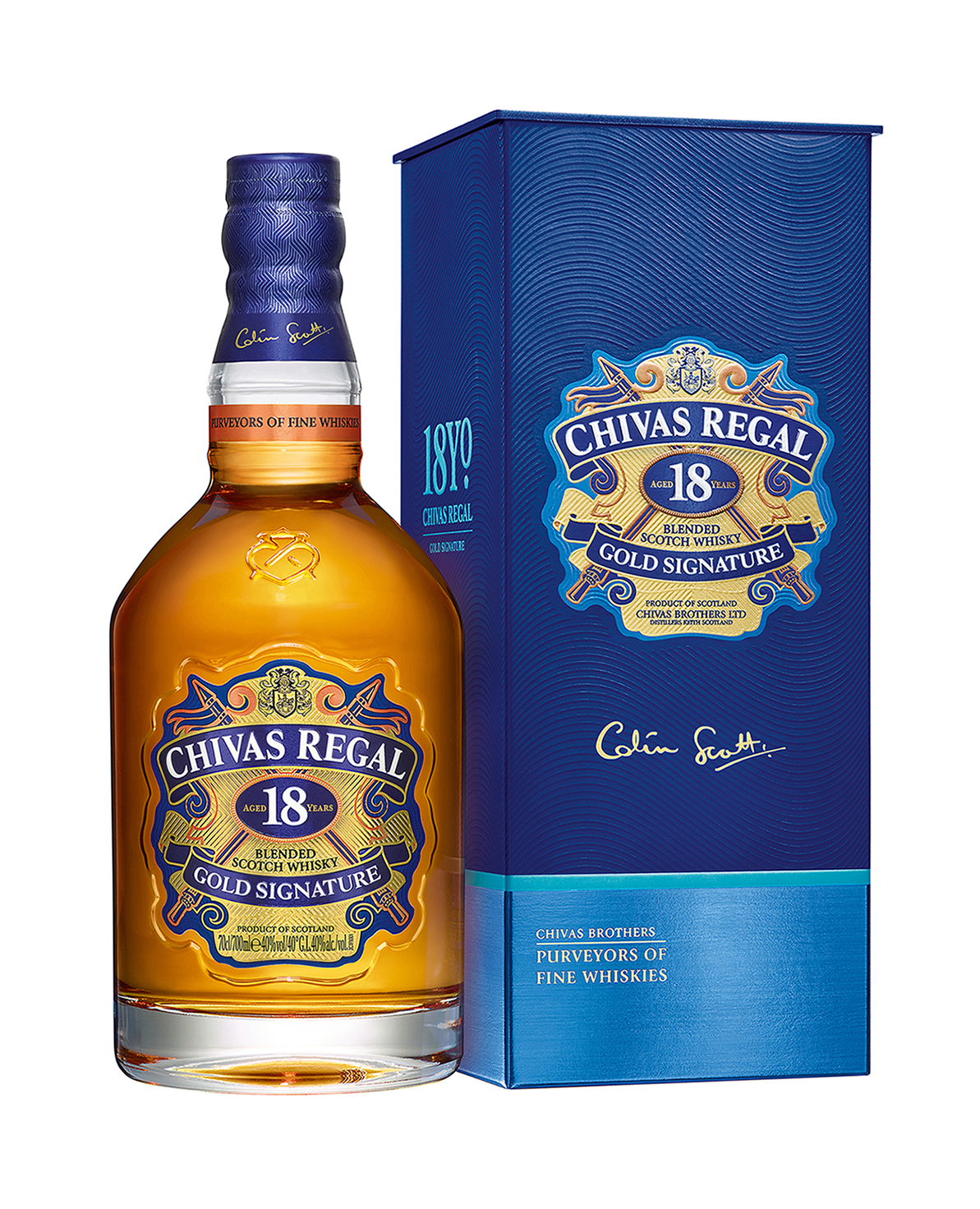 Chivas Regal 18 letá 40% 0,7l (čistá flaša)